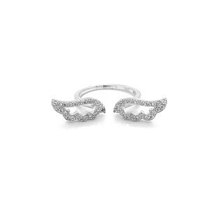 925 Sterling Silver Wing Shape Ring